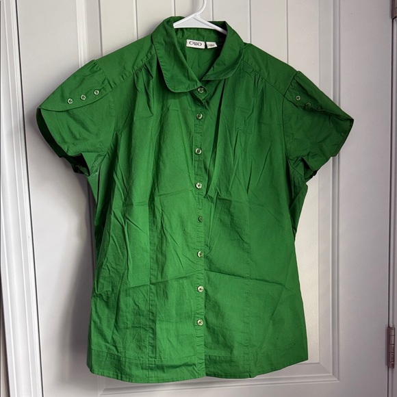 Cato Green Button Down Shirt - Picture 1 of 3